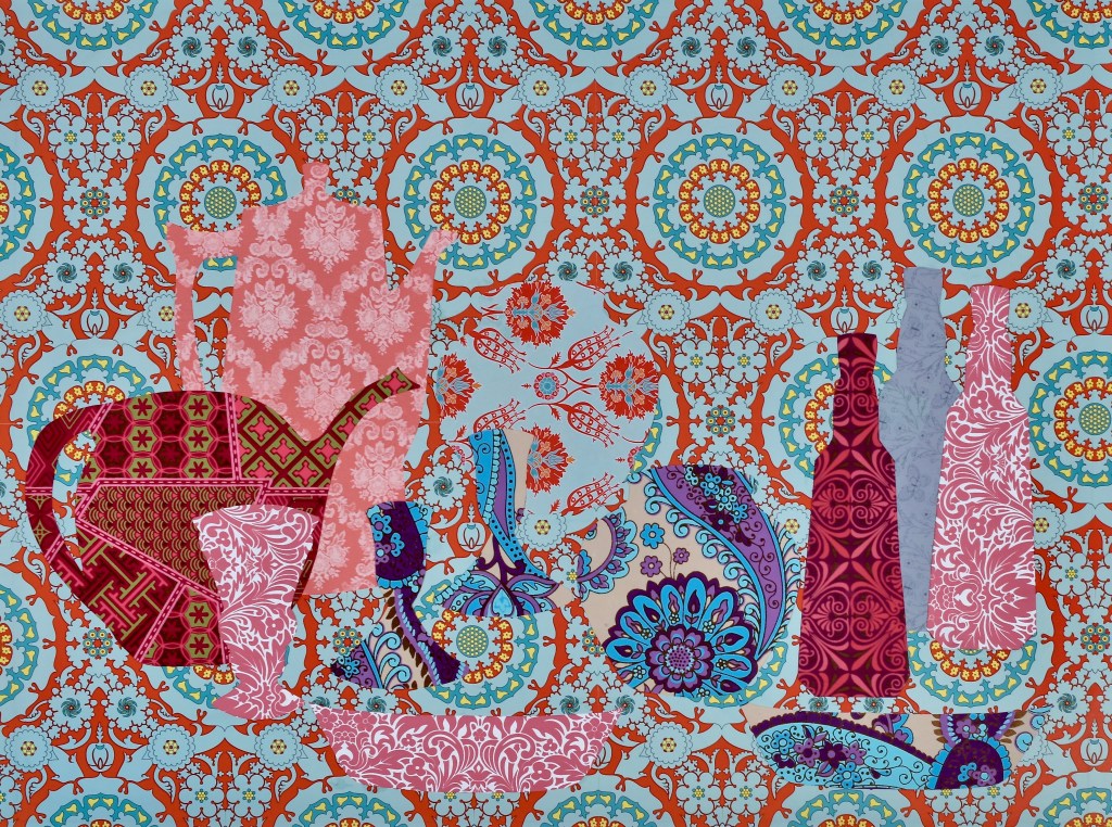 Three Pink Things
Collage
18 x 24